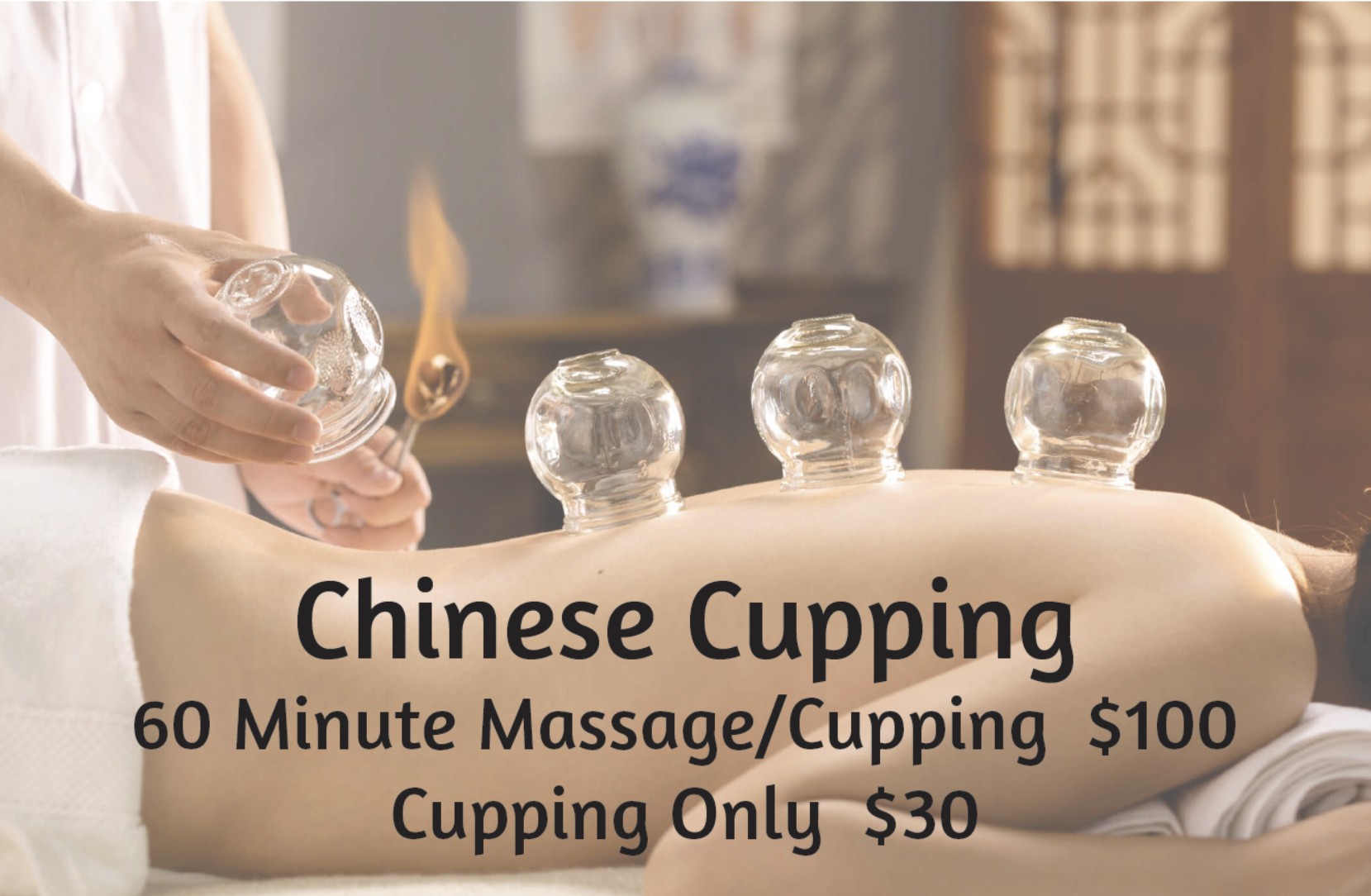 Chinese cupping service at Milton Massage