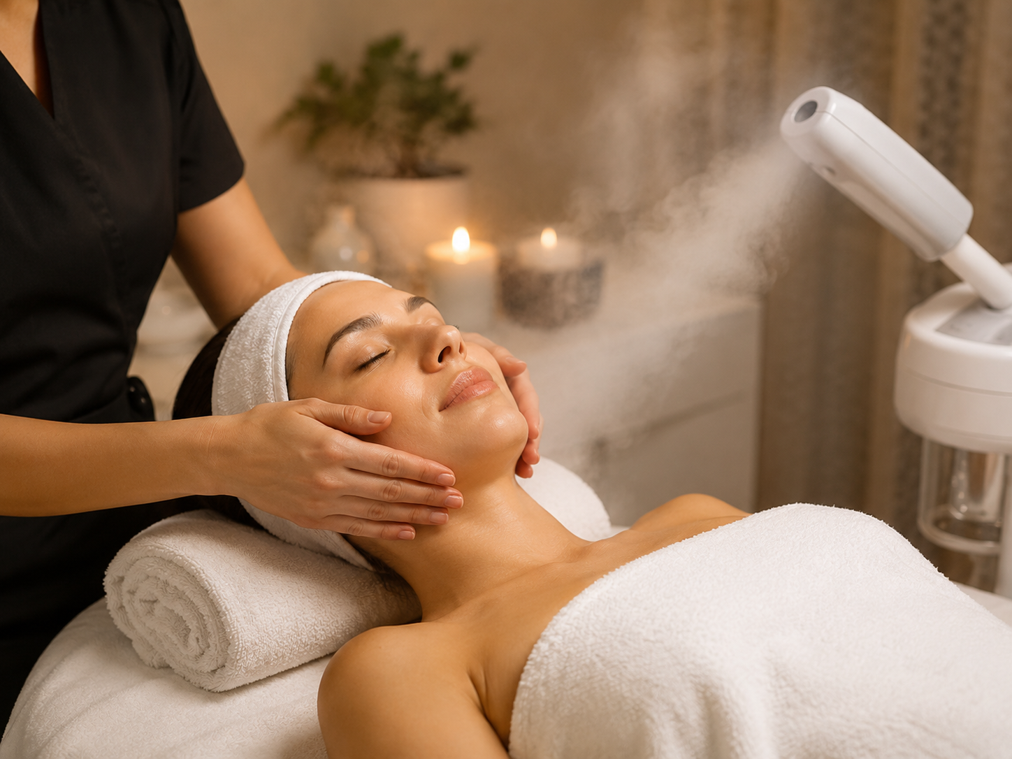 Facial service at Milton Massage